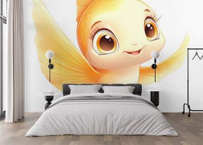 gold fish isolated Wall mural