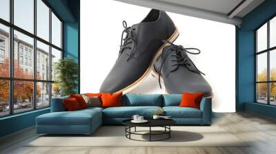 men's shoes isolated on white. men's footwear Wall mural