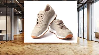 men's sneakers isolated on white. men's footwear. Wall mural