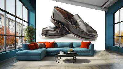 Loafers isolated on white background Wall mural