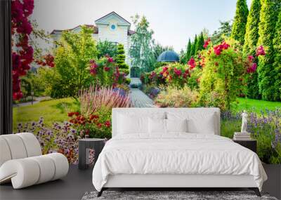 beautiful landscaping with beautiful plants Wall mural