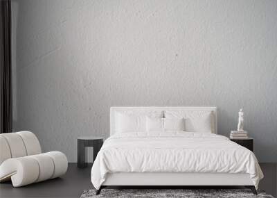 Wall in white plaster and lime. Texture white wall Wall mural