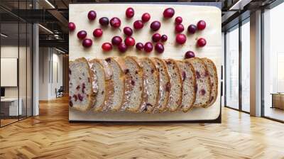 Bread with cranberries Wall mural