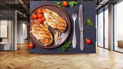 Grilled chicken breast Wall mural