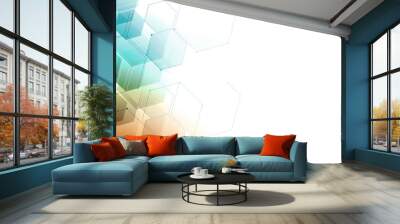 abstract geometric mosaic Wall mural