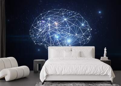 Artificial intelligence and future concept Wall mural