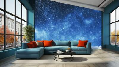 Blank wooden surface in sky Wall mural