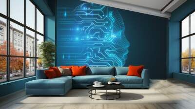 Circuit head backdrop Wall mural