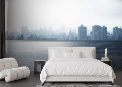 City skyline wallpaper Wall mural