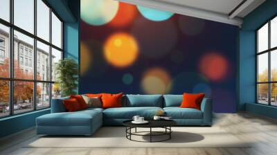 Creative bokeh texture Wall mural