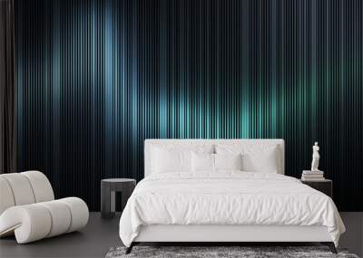 Creative digital lines backdrop. Design and technology Bg concept. 3D Rendering. Wall mural