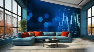 creative forex chart wallpaper Wall mural