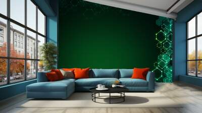 Creative green background Wall mural