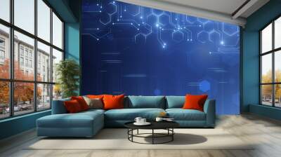 Creative tech background Wall mural