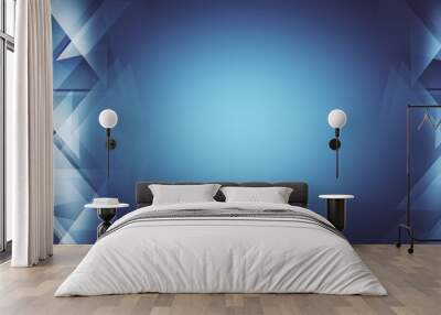 Digital blue wallpaper Wall mural