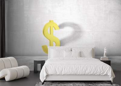 dollar sign with question mark Wall mural