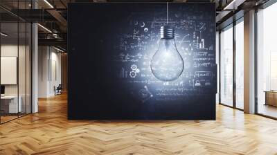 Idea, science and knowlegde concept Wall mural