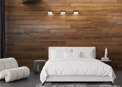 Modern wooden office interior Wall mural