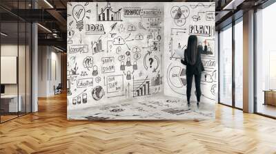 Research and success concept Wall mural