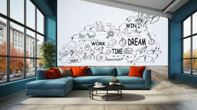 Start up concept Wall mural