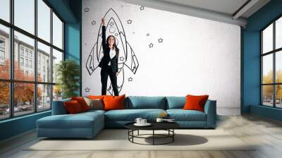 Startup and project concept Wall mural