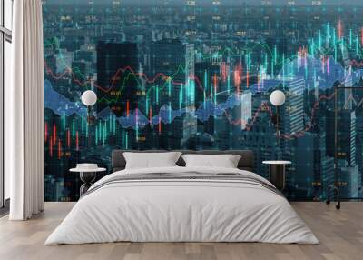 Trade and finance concept Wall mural