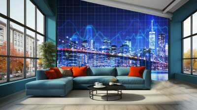 Trade and stock concept Wall mural