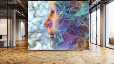 Information processing methodologies Wall mural