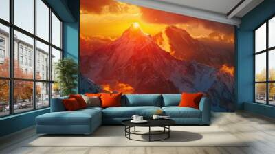 Sunrise and its role in storytelling and cinematic visuals Wall mural