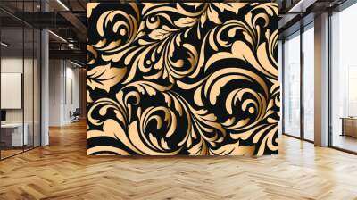 Damask seamless pattern Wall mural