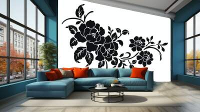 floral design elements Wall mural