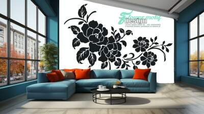 floral design elements Wall mural