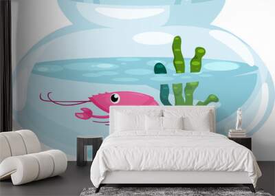 shrimp bowl Wall mural