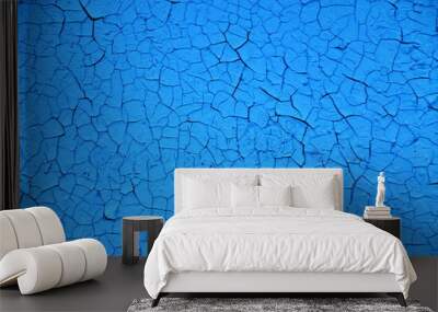 bare blue paint Wall mural