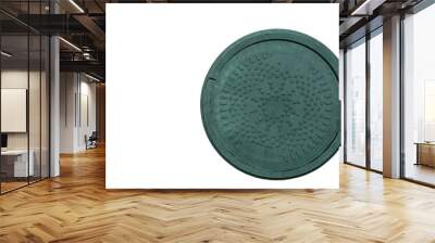 green plastic septic tank manhole Wall mural