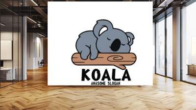 Design mascot icon illustration koala Wall mural