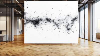 Abstract representation of interconnected dots and lines, suggesting data or network visualization. Wall mural