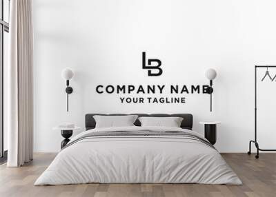 LB letter logo icon illustration vector design Wall mural