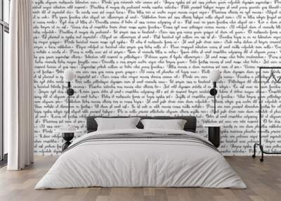 Background with writing, hand write vector, letter background Wall mural