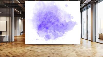 Blue watercolor splash vector Wall mural