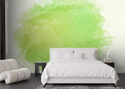 Green watercolor splash vector  Wall mural