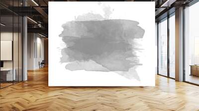 Grey watercolor splash vector Wall mural