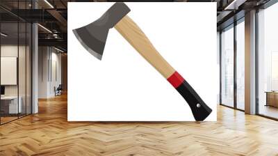 axe isolated on white background Wall mural