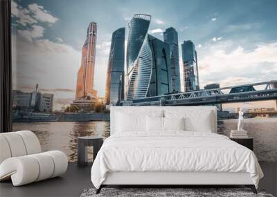 Moscow City Wall mural