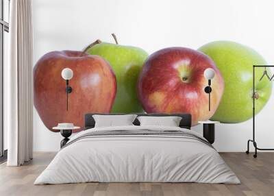 apples fruit isolated on white Wall mural