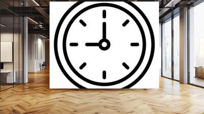 clock icon Wall mural