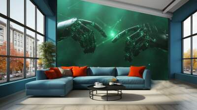 Green technology Eco Friendly Biotech Biotechnology concept Wall mural