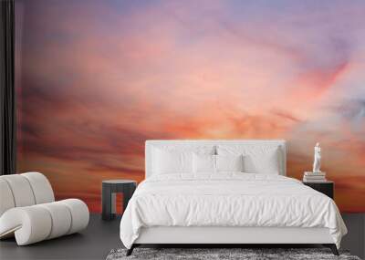 Colorful sunset twilight sky Wall mural