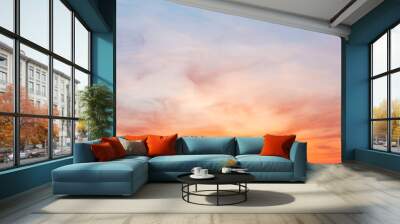 Colorful sunset twilight sky Wall mural