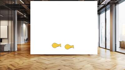 goldfish in fish bowl - vector Wall mural